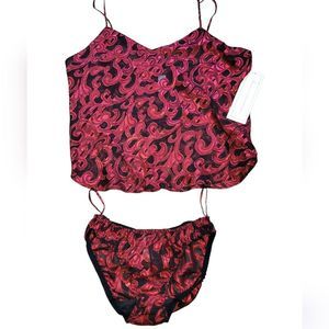 Women's Vintage Tryse Red Lingerie Set NWT SIZE SMALL